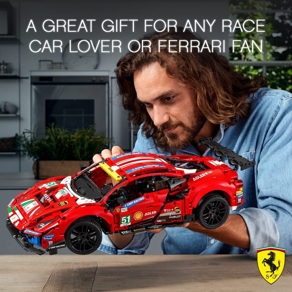 LEGO Technic Ferrari 488 GTE “AF Corse #51” Building Kit (1,677 Pieces) - 42125 -  (COD Not Available)