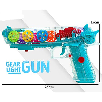 Transparent Concept Musical Gun with 3D Flashing Lights