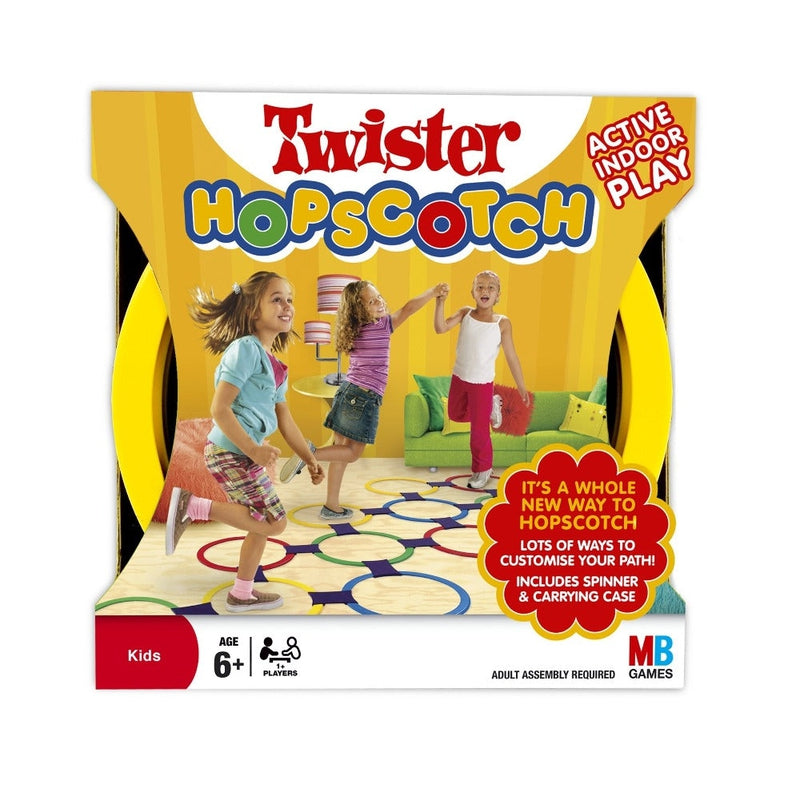 2 in 1 Twister and Hopscotch (With Spinner & Carrying Case) - Active Play Game