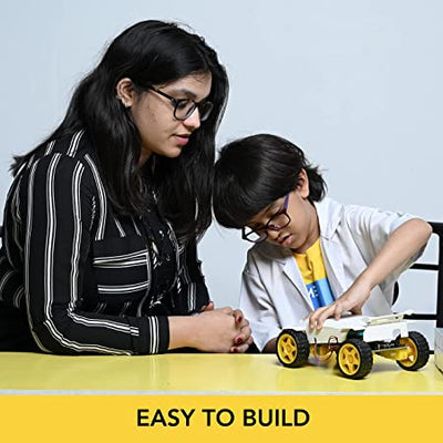 STEM Obstacle Avoiding Bluetooth DIY Robotics Kit for Kids - Science Kit (with 3D Case & Tool Kit)