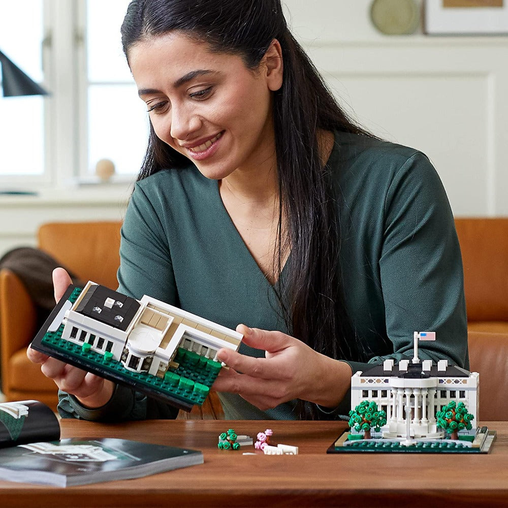 LEGO Architecture Collection: The White House Building Blocks Kit (1,483 Pieces) - 21054 -  (COD Not Available)