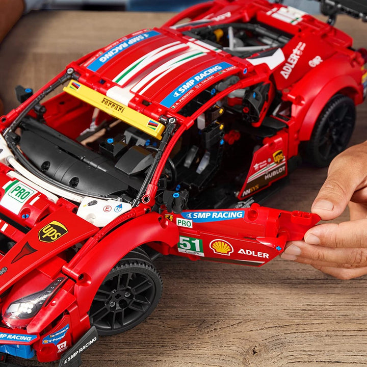 LEGO Technic Ferrari 488 GTE “AF Corse #51” Building Kit (1,677 Pieces) - 42125 -  (COD Not Available)