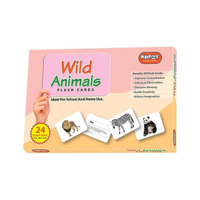 Wild Animals Education Flash Card for Kids