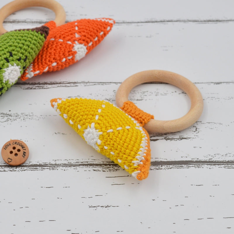 Lemon Crochet Rattle (3-12 Months)