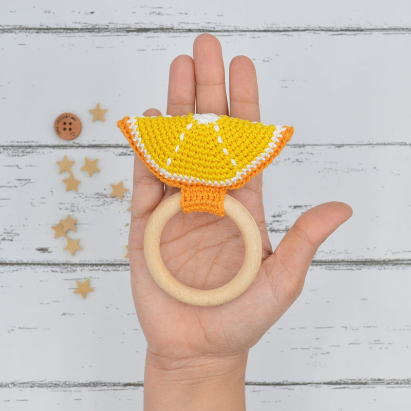 Lemon Crochet Rattle (3-12 Months)