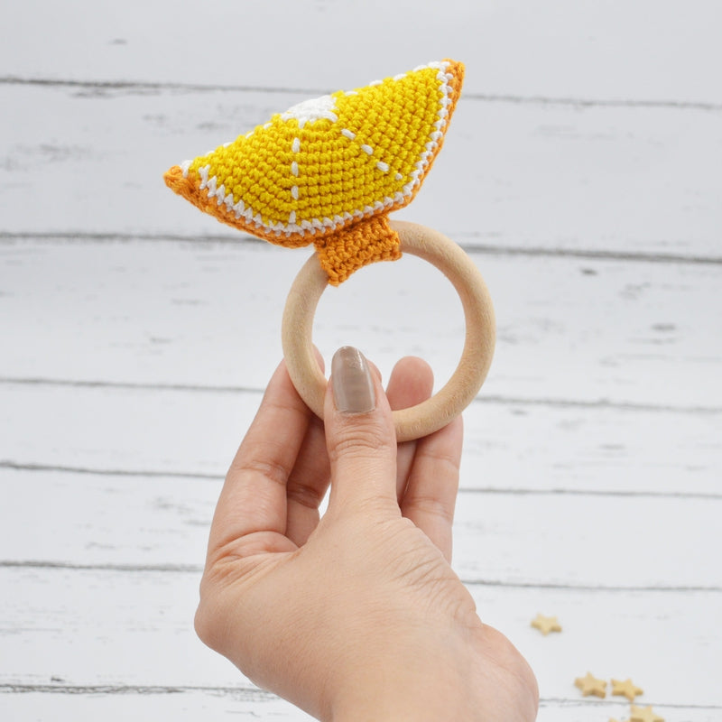 Lemon Crochet Rattle (3-12 Months)