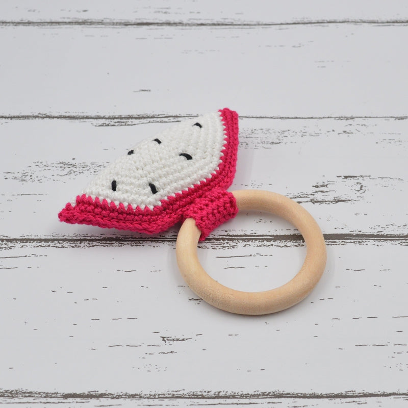 Dragon Fruit Crochet Rattle