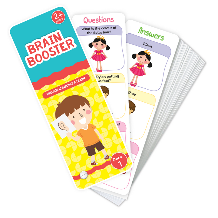 Brain Booster - Engage Reinforce & Learn | 2 Decks 100 Cards (3-6 Years)