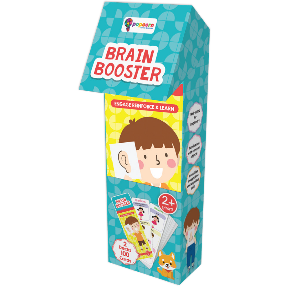 Brain Booster- Engage Reinforce and Learn 2 Decks 100 Cards (3 Years & Above)