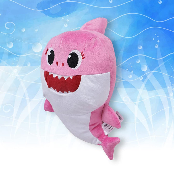 Baby Shark Singing Plush Toy - 8 Inch (6 Months - 7 Years) | Pink