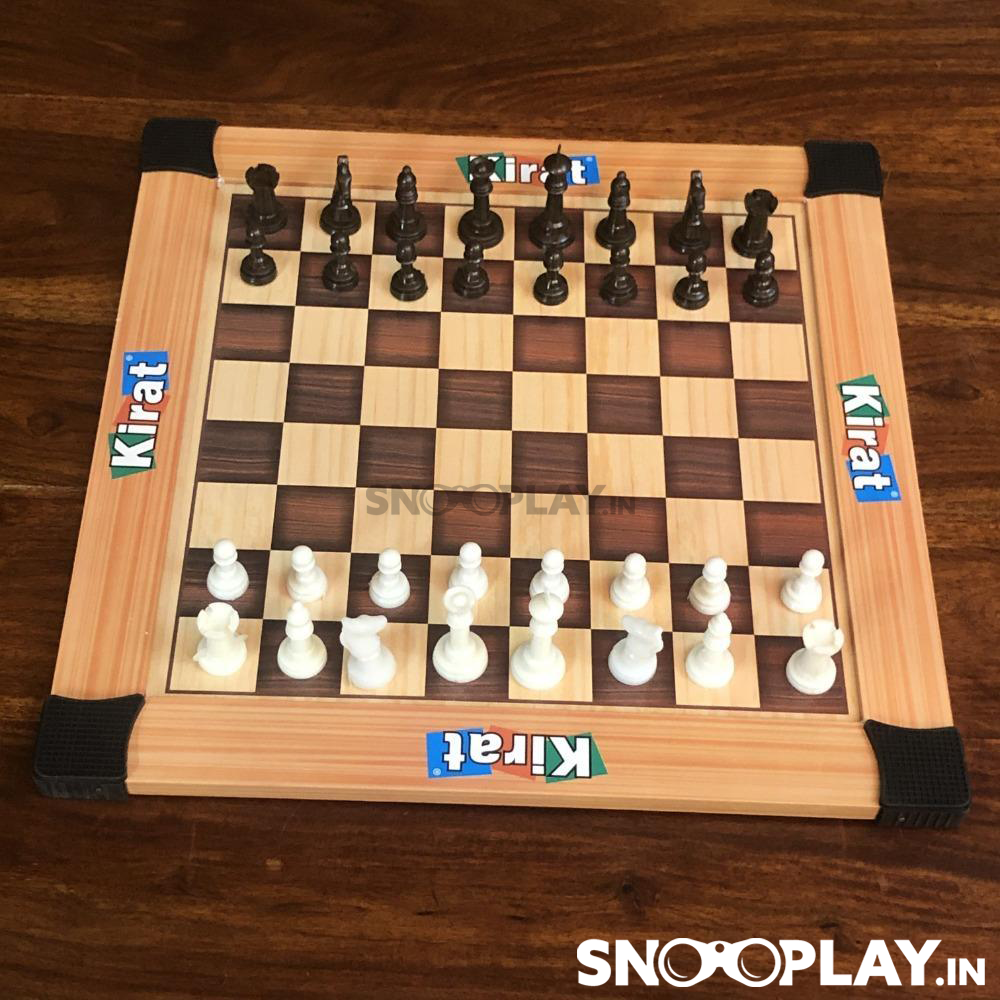 Chess & Ludo Wooden Board Game Set (2 in 1 Game)