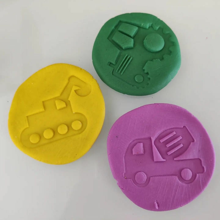 Vehicle Play Dough Stampers Set | Stamp Set of 9