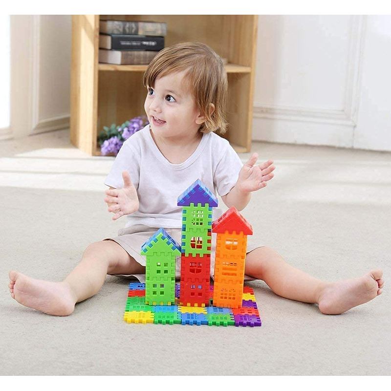 Building Blocks, Toy Blocks, Attractive Windows And Smooth Rounded Edg