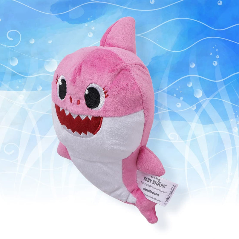 12" Baby Shark Sing & Light Up Plush Toy - Pink (6 Months - 7 Years)