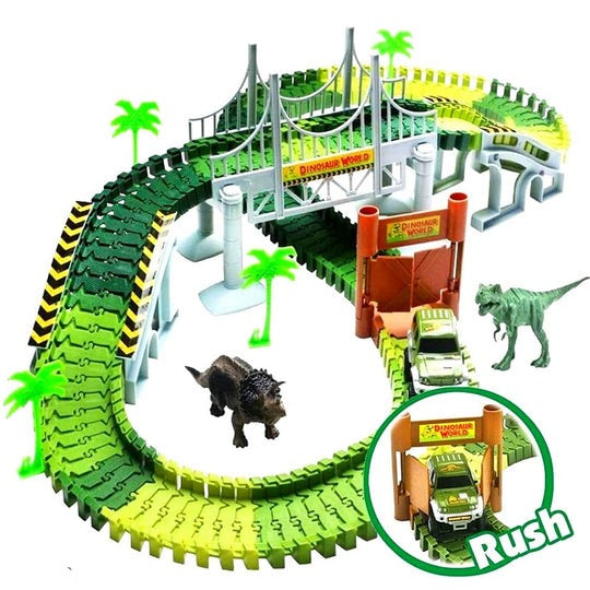 Ultimate Dinosaur 360 Track Set (142 Pieces Set)