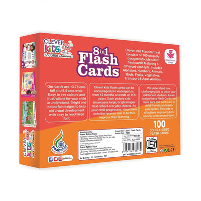 8 in 1 Flash Cards (Educational Flash Cards)