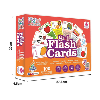 8 in 1 Flash Cards (Educational Flash Cards)