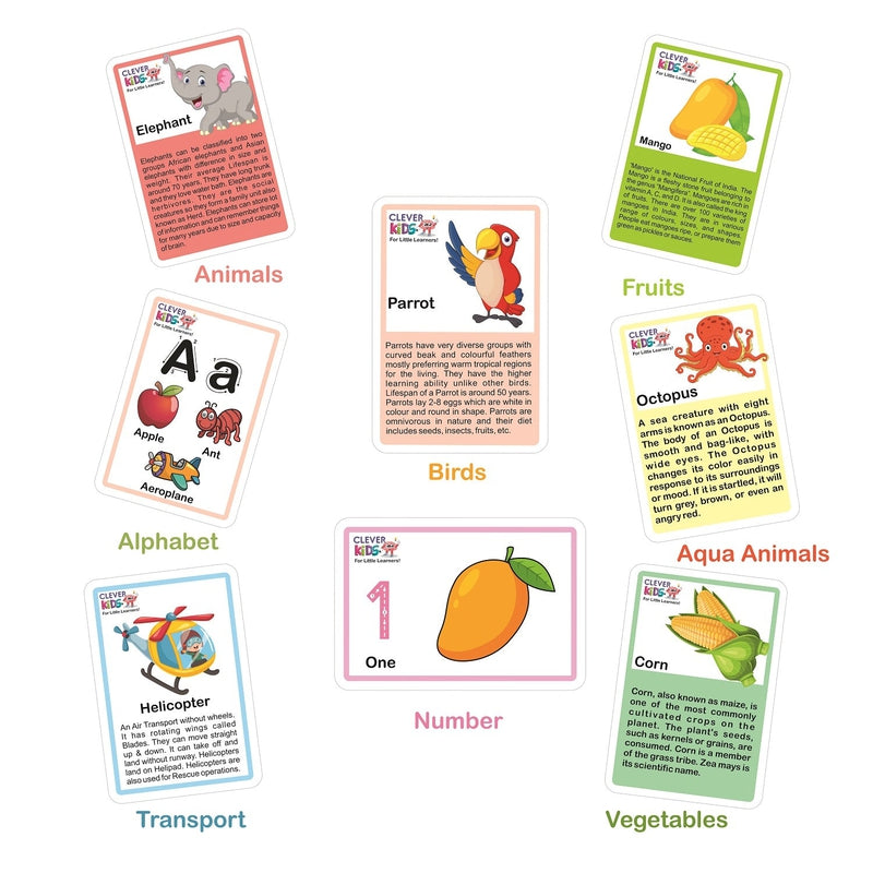 8 in 1 Flash Cards (Educational Flash Cards)