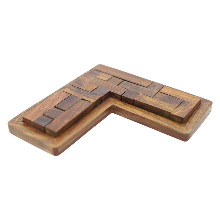 Wooden Pentamino Puzzle 9Pcs Lshape