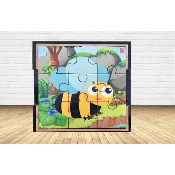 Wooden jigsaw Puzzle - Bee Theme (9 Pieces)