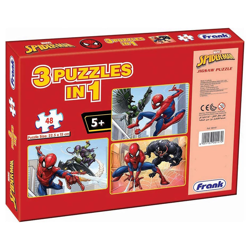 Spider-Man - 3 in 1 Puzzle - 48 Pieces Each