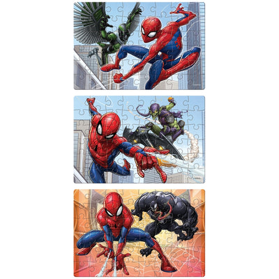 Spider-Man - 3 in 1 Puzzle - 48 Pieces Each