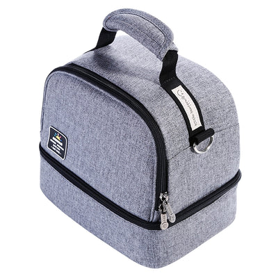 Insulated Bottle/Lunch Bag - Grey