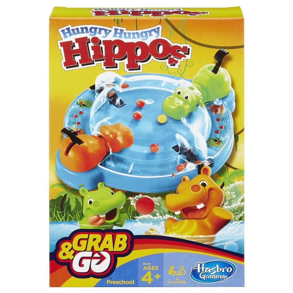 Original Hungry Hippos (Marble Munching Game) - Grab and Go Travel Edition