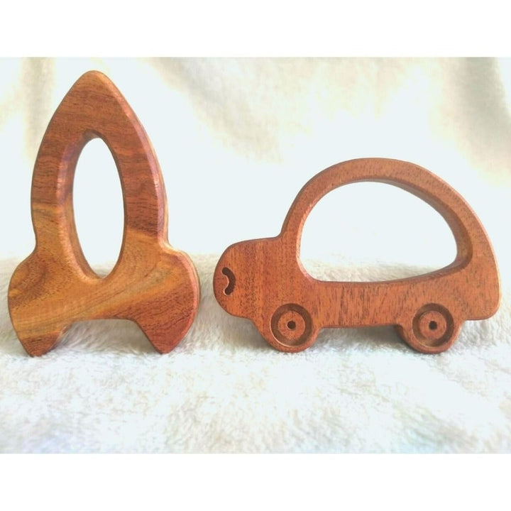 Neem Teether (Car & Rocket)