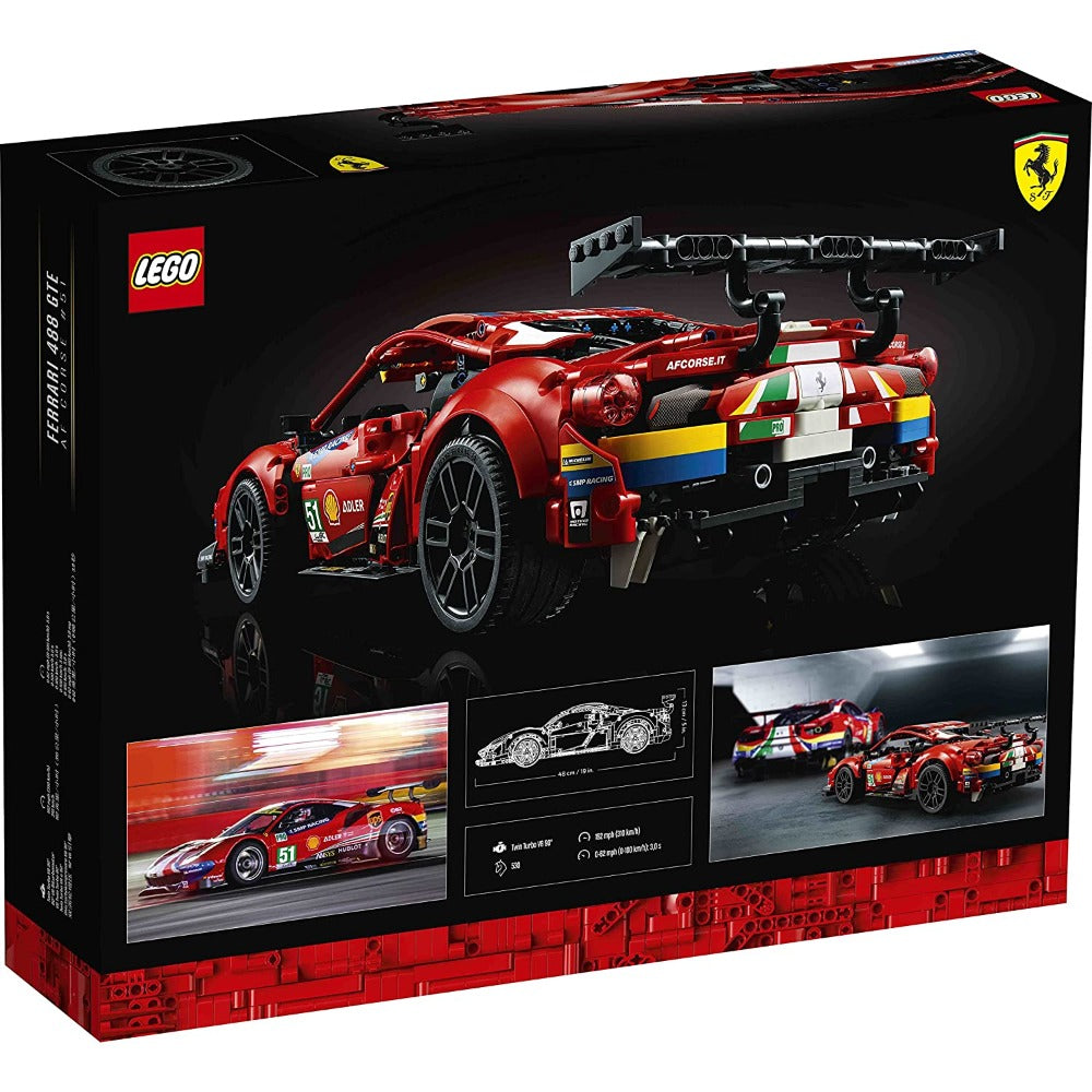 LEGO Technic Ferrari 488 GTE “AF Corse #51” Building Kit (1,677 Pieces) - 42125 -  (COD Not Available)