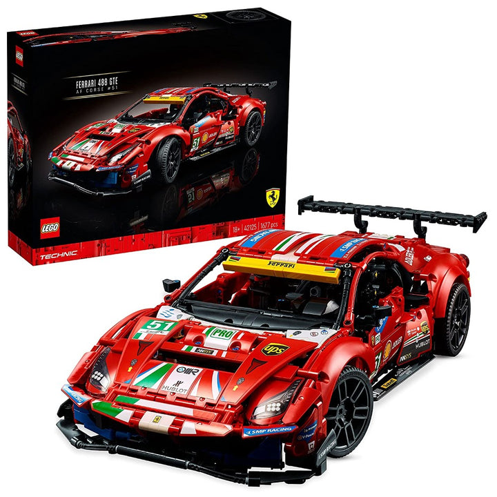 LEGO Technic Ferrari 488 GTE “AF Corse #51” Building Kit (1,677 Pieces) - 42125 -  (COD Not Available)