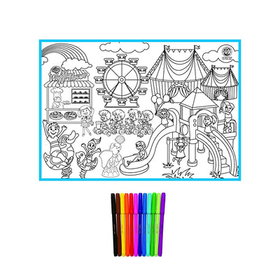 My Colouring Mat (Washable & Reusable Mat) for Kids