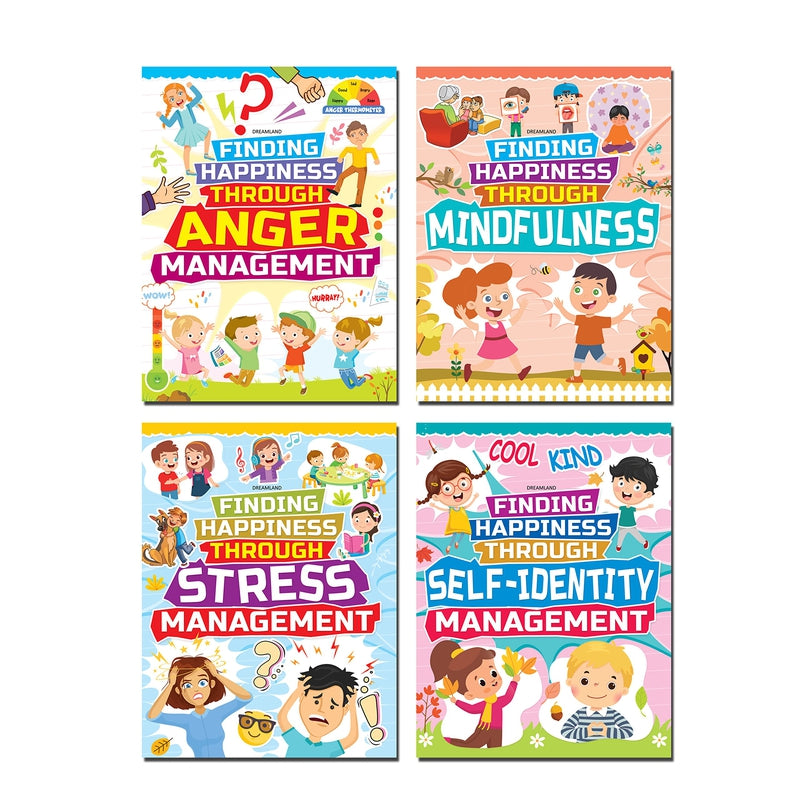 Finding Happiness Books Pack- A Pack of 4 Books : Children Interactive & Activity Book