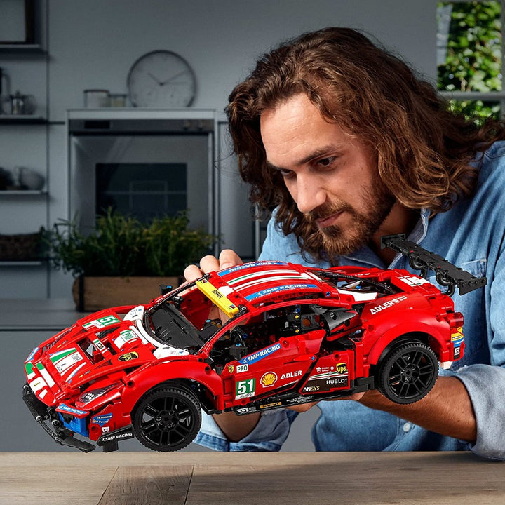 LEGO Technic Ferrari 488 GTE “AF Corse #51” Building Kit (1,677 Pieces) - 42125 -  (COD Not Available)