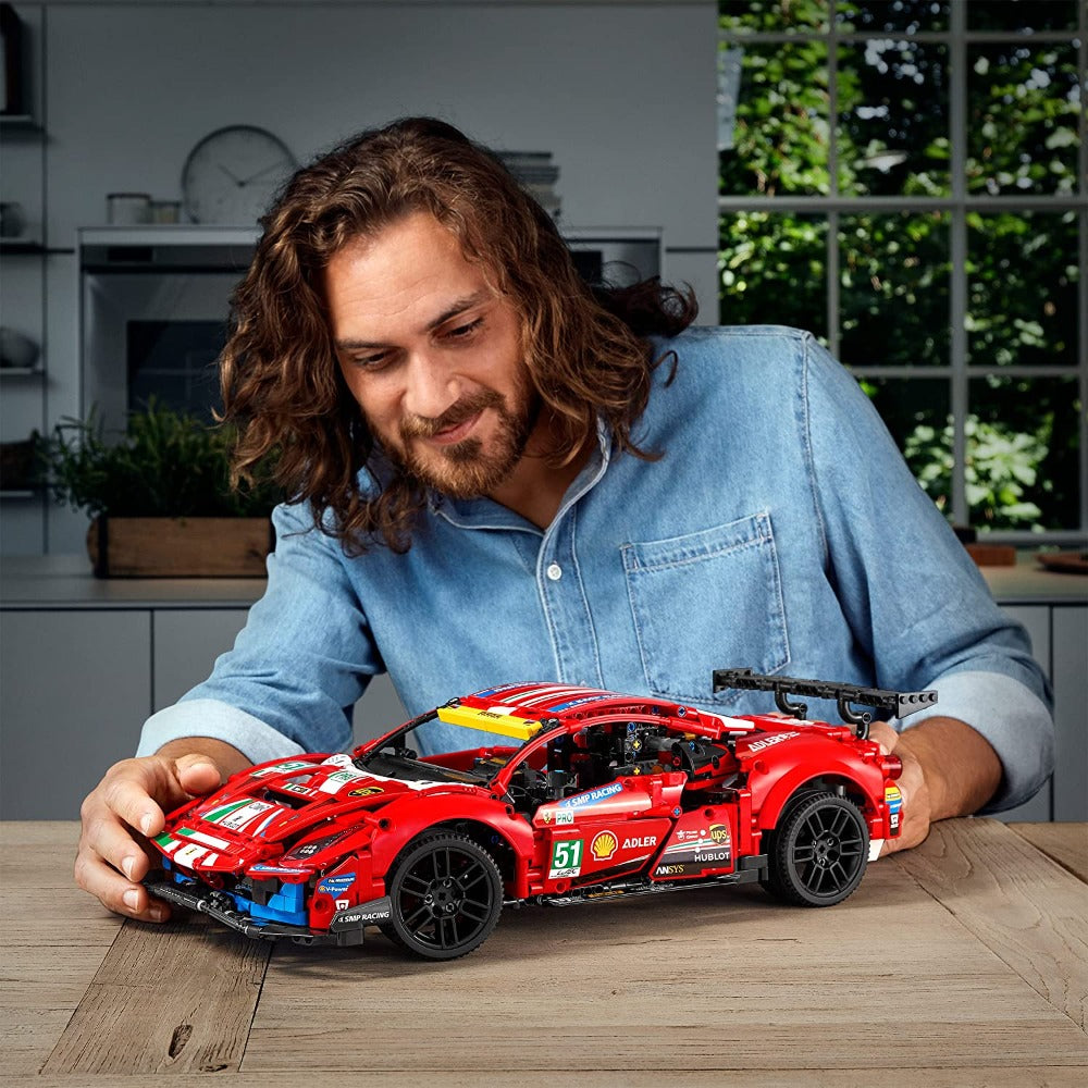 LEGO Technic Ferrari 488 GTE “AF Corse #51” Building Kit (1,677 Pieces) - 42125 -  (COD Not Available)