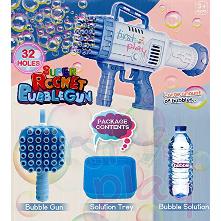 Electric Bubble Gun 32 Hole - Blue