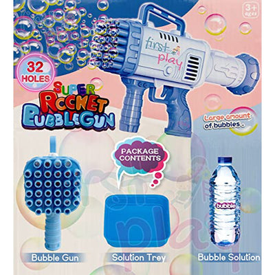 Electric Bubble Gun 32 Hole - Blue