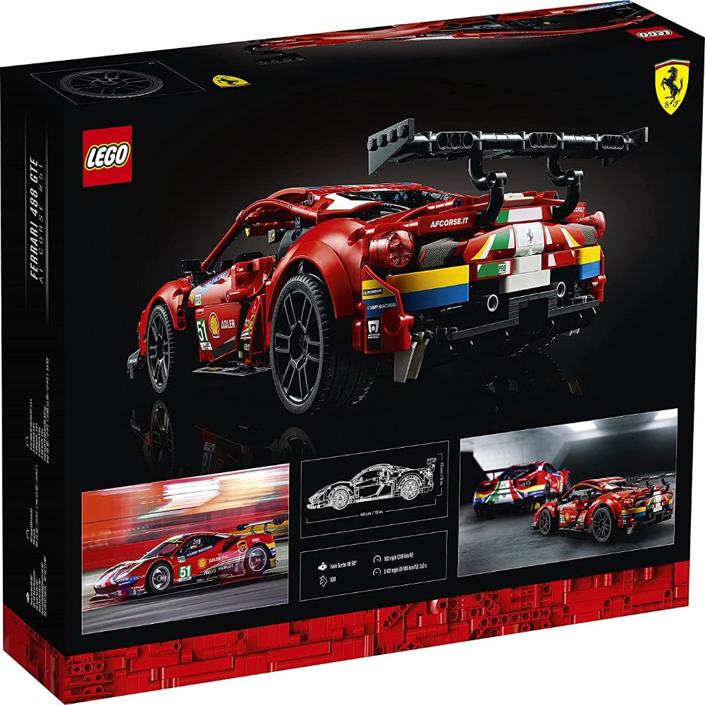 LEGO Technic Ferrari 488 GTE “AF Corse #51” Building Kit (1,677 Pieces) - 42125