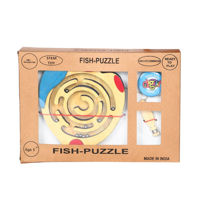 Wooden Fun Toy Fish Puzzle