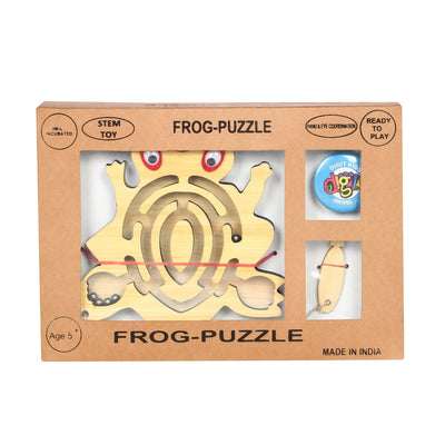 Wooden Fun Toy Frog Puzzle