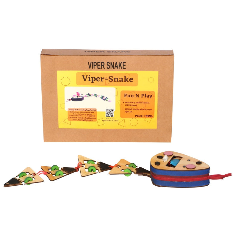 Wooden Fun Toy Electric snake