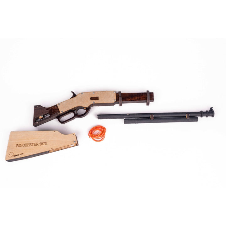 Wooden Rubberband Powered Toy Gun Winchester