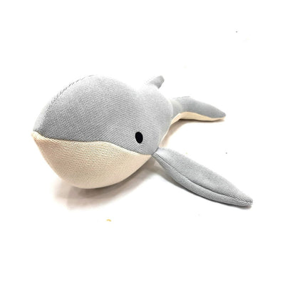 Cotton Knitted Whale Grey