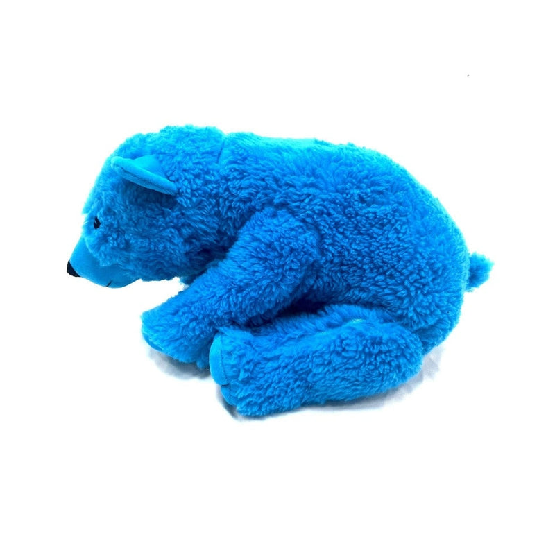 Furry Bear Soft Toy - Blue