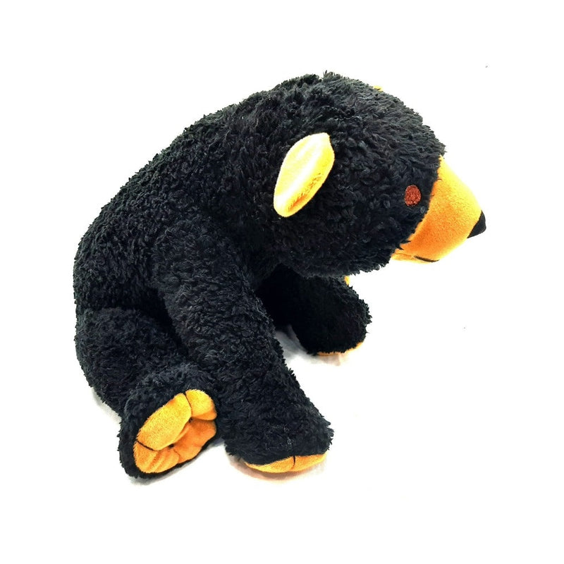 Sherpa Fur Bear Soft Toy Black