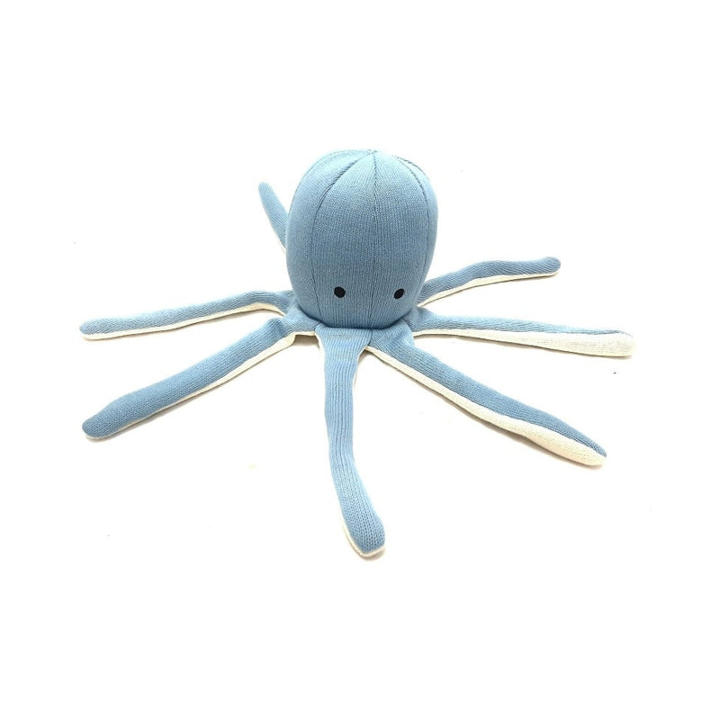 Knitted Octopus Plush Toy (6 Months - 7 Years) | Blue