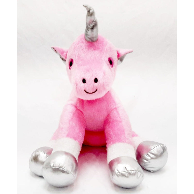 Sitting Unicorn Soft Toy Pink