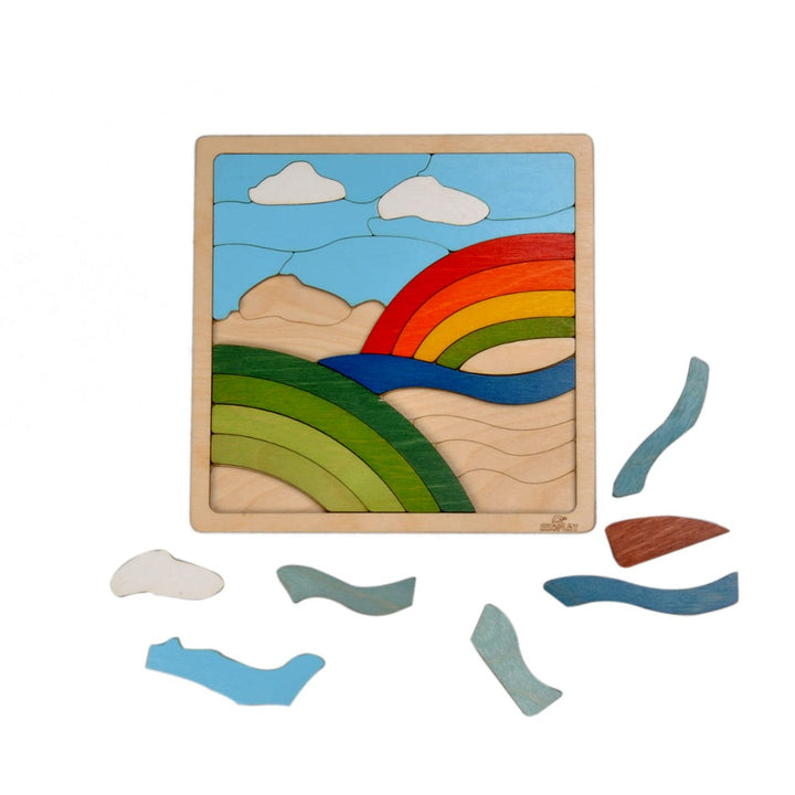 Rainbow Wooden Puzzle - 25 Pieces (3-4 Years)