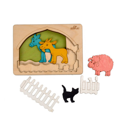 Farm Animals - Wooden Puzzle