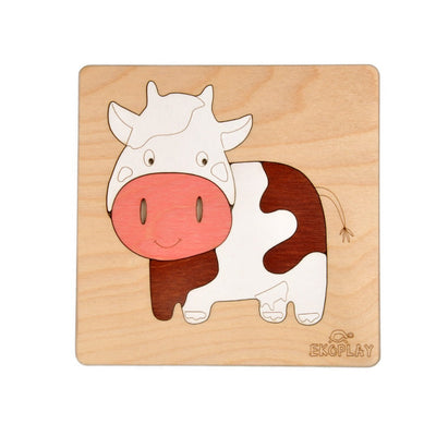 Happy Cow - Wooden Puzzle